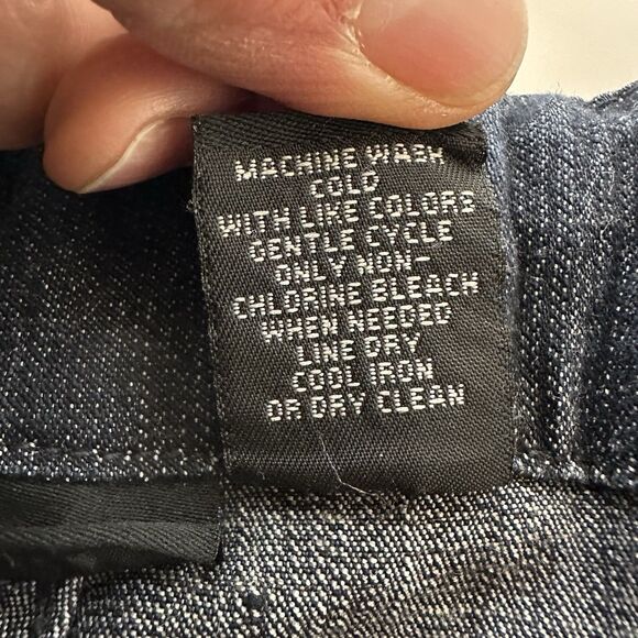 Willi Smith Wide Leg Denim Jeans Sz 12 Jeans Elastic Back Business Casual Vtg - Picture 12 of 15